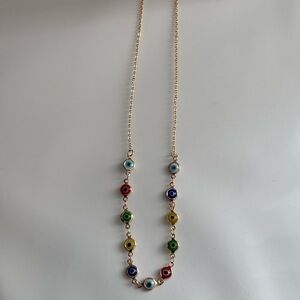 Multicolor Evil Eye Necklace